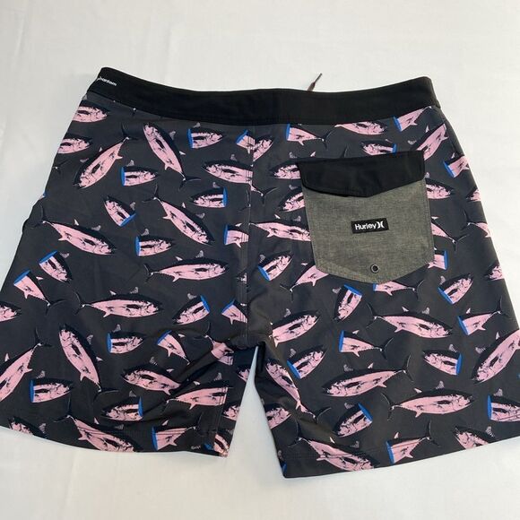 Hurley Black and Pink Board Shorts 
Size 32 - Picture 2 of 9